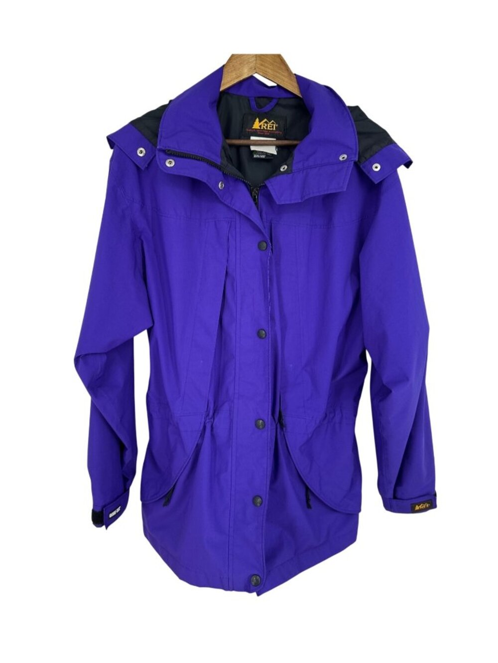 Vintage REI Women's Gore-Tex Purple Waterproof Hooded Jacket Size 12